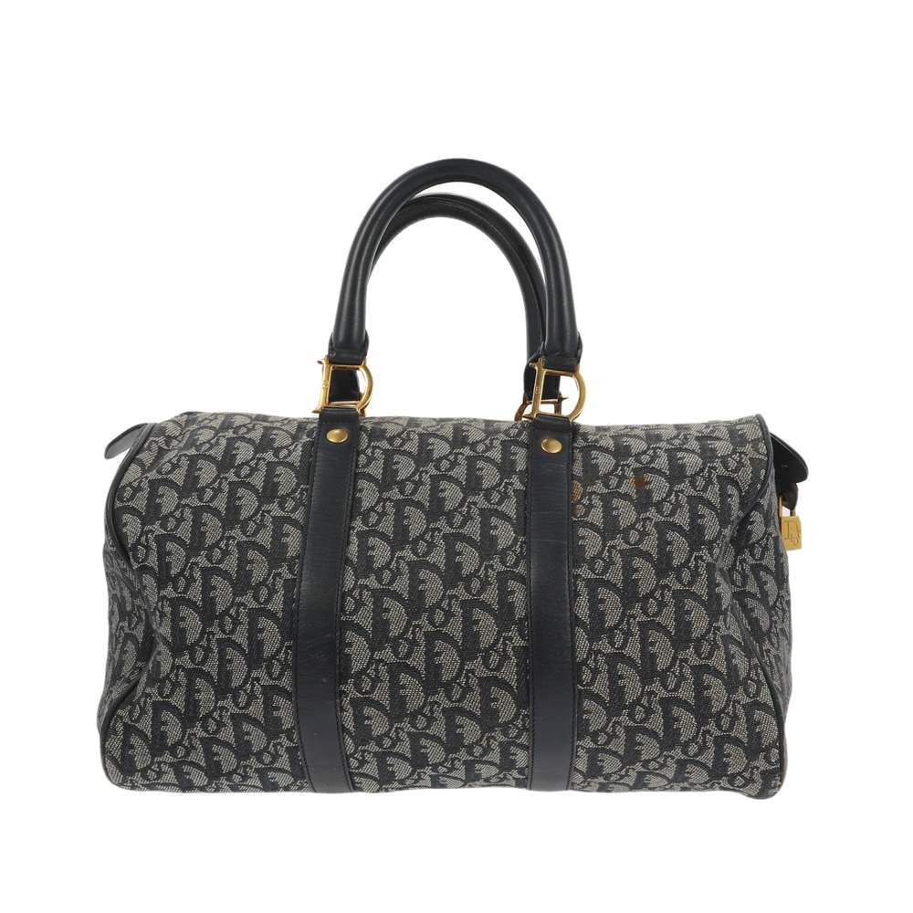 CHRISTIAN DIOR Bowling Handbag in Blue Fabric - Picture 3 of 13